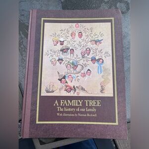 A Family Tree book illustrations by Norman Rockwell 1980 Genealogy Records